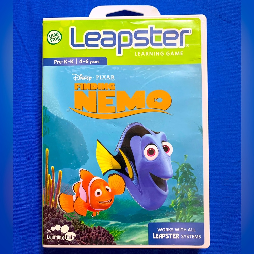 Leap Frog Leapster Learning Game, Disney Pixar Finding Nemo, Pre K-K, 4-6 years